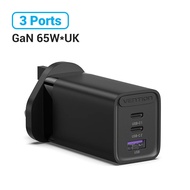 Vention UK Plug Gan 65W ที่ชาร์จ USB เร็วสำหรับแท็บเล็ตตัวชาร์จไฟสำหรับ iPhone เร็ว14 13 Pro Max Xia