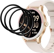 Tznzxm Screen Protector For TOOBUR Smart Watch DR06 1.27" (3 Pack) Full Coverage 3D Curved Edge Fram
