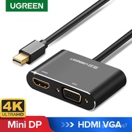 UGREEN 2 in 1 Mini DP to HDMI/VGA Adapter 4K 1080P Mini DP Converter 2Nnz