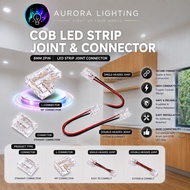 COB LED Strip Connector 8mm 2Pin Joint Connector L Connector Single Double Headed Clip For COB LED S