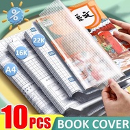 10Sets A4 16K 22K  Textbook Protection Covers Creative Transparent Waterproof Non-slip Book Cover St