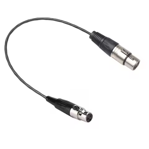 5M 10M Mini XLR 3pin Female to XLR 3pin Female Cable for Blackmagic Pocket Cinema 4k Camera Audio Li