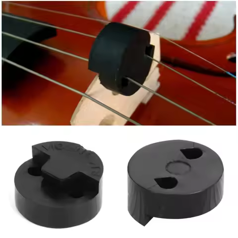 1PC Acoustic Rubber Violin Silent Violin, Used for Violin Sour Tool, Black Round Rubber Violin Weake