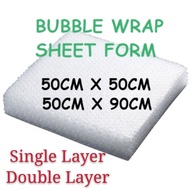 1 sheet BUBBLE WRAP SINGLE / DOUBLE LAYER (SHEET FORM) BW05