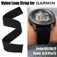 26mm 22mm UltraFit Nylon Loop Strap for Garmin Fenix 6x Fenix 5x Watchband Lightweight Sport Hook Woven Band for Garmin Fenix 6x Pro/Sapphire/5x Plus