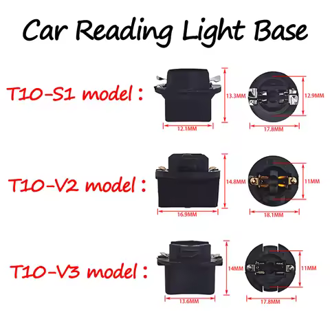10pcs T10-V2 T10-V3 T10-S1 Lamp Holder For Reading Light Dashboard Indoor Light Base
