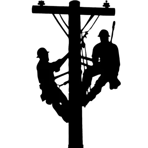 Fun Car Sticker Lineman Linemen Journeyman Electrician Power Pole Decals Auto Decor Accessories Blac