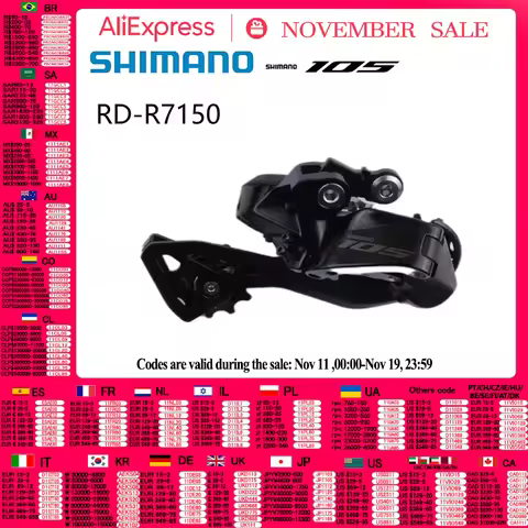 SHIMANO 105 Di2 RD R7150 Rear Derailleur 2x12Speed Road Bicycle Part R7100 Di2 Series RD-R7150