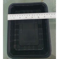 Food Container (Black) Size 1200ml. Can Be Used In The Microwave Delivery International Pack Of 25