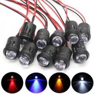 10pcs 12V 10mm20pcs/3mm50pcs/5mm50pcs Pre-Wired Constant Current Super Bright Clear LED Bulb Diode C