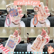 SOLIGHTER Credit Card Holders, Plastic Business Card Holder, Cute Bus Card Cover  Women Men