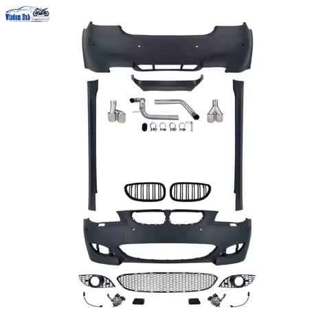 Suitable for M5 Body Kit BMW 5 Series E60 Modified Bumper Surround Grille Side Skirts Tail Pipe M-TE