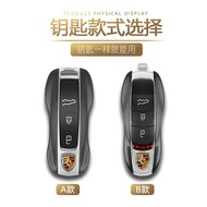 กระเป๋าใส่กุญแจรถยนต์ Porsche หนังแท้ แบบมีหัวเข็มขัด สำหรับผู้ชาย สไตล์ไฮเอนด์ สำหรับ Model 911 Mac