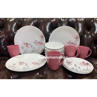 corelle poppy print 16 pcs - Ready stock