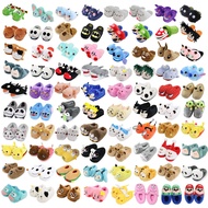 Cute Pig Cartoon Animal Home Furry Slippers Women's Warm Winter Slippers Plush Cat Paw Slippers