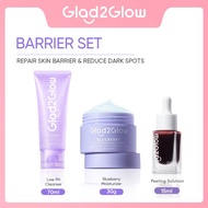 Glad2Glow Blueberry Ceramide Low pH Gel Cleanser Acne Prone Skin
