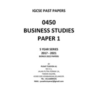 IGCSE Past Year Papers Business Studies 0450