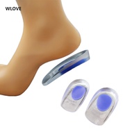 Heel Pad, Silicone Heel Cup Insole, Reduced Insole, Soft Silicone Cover, Heel Half Size Pad(WLJQ0520