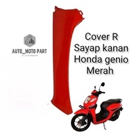 Cover R L sayap tebeng body depan samping honda Genio k0j  merah kanan atau kiri super quality