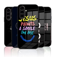 Shockproof Glass Case for Samsung Galaxy A16 5G A16 4g A26 5g A36 5g A56 5g Drop-proof Back Cover wi