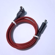 Male Dc Jack Power Cable Type L to Straight 5.5+32.1mm awg22 awg18