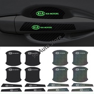 Car Door Bowl Anti Scratch Sticker Luminous Auto Carbon Fiber Handle Protector Waterproof Protective