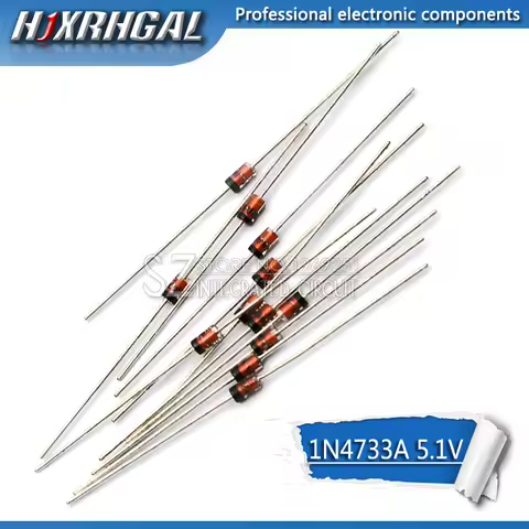 100PCS 1W 5.1V 1N4733A 5V1 1N4733 DO-41 Zener diode
