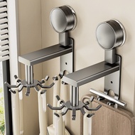 Kitchen Rotating Suction Cup Hook No-Drill Wall-Mounted Pot Utensil Spoon Storage Rack Spatula Hange