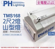 PHILIPS飛利浦 T5山形日光燈 14W*2 全電壓 865 白光TMS168_PH450067