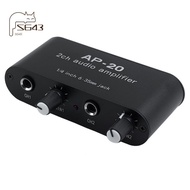 Microphone Amplifier Condenser Microphone Amplifier AP-20 for Live Sound Card Speaker Pre-Amplifier