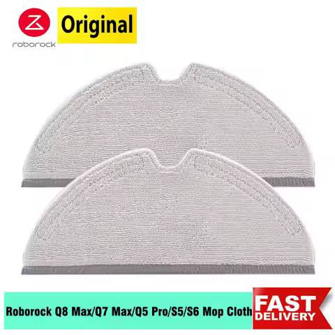 Original Roborock S5 Max Accessories Mop Rag For roborock S6 Pure S6 MaxV S51 S50 S55 S4 Q8 Max Q5 P