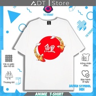 Áo phông JAPAN SYMBOL: Koi Tshirt Cotton 100% cho Nam/ Nữ