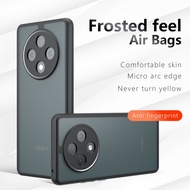 For OPPO F27 Pro Plus, F27 Pro, A3 Pro Case ELVEV Shockproof PC TPU Crystal Clear Matte Phone Cover