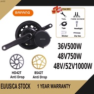 Electric Motors Bafang 1000W 750W 500w 52V 48V 36V Mid Drive Motor 8Fun Electric Bicycle Conversion