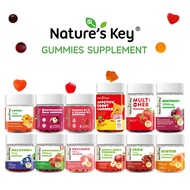 Nature's Key Apple Cider Vinegar Gummies + Beetroot/Melatonin/Collagen/Complex B/Iron/Biotin/Ashwaga