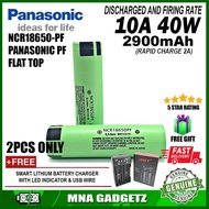 PANASONIC NCR18650 PF Rechargeable Battery VAPE (2900mAh 10A) Original Lithium Ion WITH FREEGIFT MNA GADGETZ