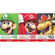 Nintendo Switch eShop Gift Code USD 5|$10|$20|$50