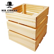 (Hot)Pine Wood Decoration Crate Storage Container/Storage Box/Decoration Wood Box 1024