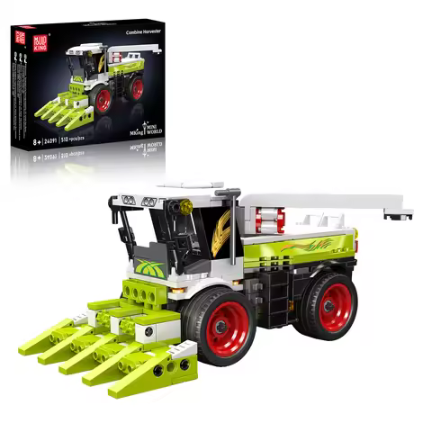 MOULD KING 24091 510PCS Harvester Building Blocks for Adults, Mini Grain Assembly Bricks Compatible 
