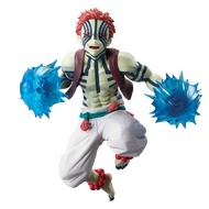 Bandai | 19cm Anime Figure Demon Slayer Figures Slayer Akaza Doll Figurine Warrior Action Figure Mod