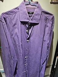 Hugo Boss 紫色條紋襯衫