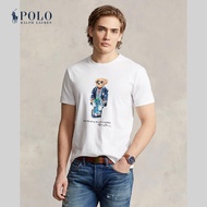 Polo Ralph Lauren เสื้อยืดผู้ชาย Tee-Custom Slim Fit Polo Bear Jersey T-Shirt รุ่น MNPOTSH1N821820 สีขาว
