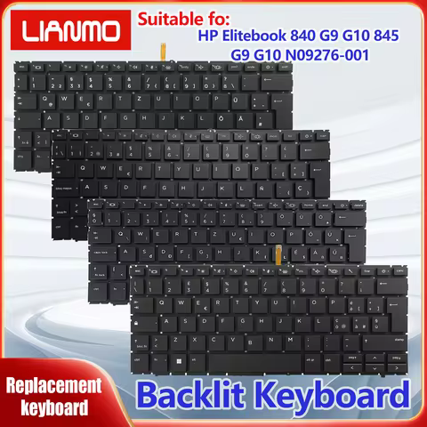 German/Spanish/French/Hungarian/Italian for HP Elitebook Zbook Firefly14 G9 G10 840 845 G9 G10 830 8