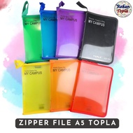 A5 Zipper File / A5 File Folder / Mini Document Folder / A5 Folder / Handy Zipper File Topla / HZF 9