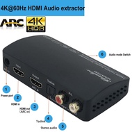 4K HDMI 2.0 Audio Extractor Bluetooth HDMI HDR Switch 4K HDMI Toslink Switch 5.1 Converter Hdmi Arc 
