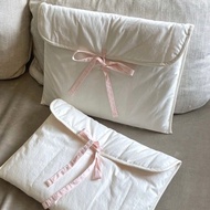 Ballet-style Bow-lined Padded Laptop/tablet Bag (blogger's Style)