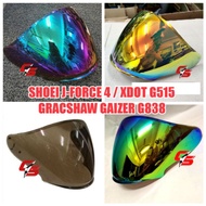 HELMET VISOR SHOEI SHOEI J-FORCE 4 CJ-2 J-Cruise II J-Cruise JF4 XDOT G515 GRACSHAW GAIZER G838