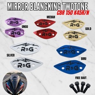 MIRROR BLANKING CBR 150 K45 R TWOTONE 3MM THICKNESS PRECISION PNP | CBR 150 K45 R MOTORCYCLE ACCESSO