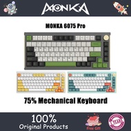 MONKA 6075 Pro Wireless Customized Aluminum Gasket Structure Mechanical Keyboard