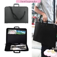 LANFYGOODSS 1Pcs A3 Folder Bag, Top Handle With Shoulder Strap A3 Drawing Board Bag, Portable Weathe